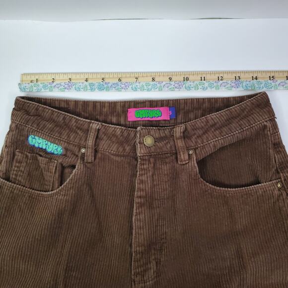 Empyre Tori Pants Women size 5 Brown Corduroy Baggy Streetwear 90s Y2K Skate - Picture 10 of 14